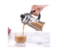 350ML Macchina per CaffÃ a Stantuffo in Vetro con Pressa Francese, Kettle Pot con Piston in Acciaio Inossidabile, Macchina per Espresso a Vapore,