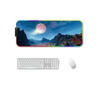 350x900x3mm F-01 Transfer termico in gomma RGB Luminoso Pad Mouse antiscivolo (P