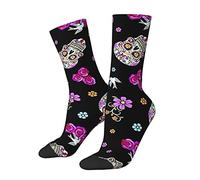 351 Calzini Da Uomo Donna Il Giorno Dei Teschi Morti Calzini Unisex Classici Comode Sportive Running Calzini, Per Regalo, Camminata, 40Cm