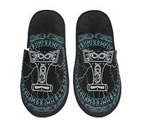 351 Pantofole Da Uomo Donna Mitologia Norrena Dei Vichinghi Scarpe Da Casa Pelose Ciabatte Invernali Calde Ciabatte Da Casa Per Invernale Viaggiare Interno L