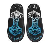 351 Pantofole Da Uomo Donna Vichinghi Mjolnir E Rune Mitologia Norrena Ciabatte Da Casa Comoda Ciabatte Invernali Calde Ciabatte Per All'Aperto Hotel Viaggiare