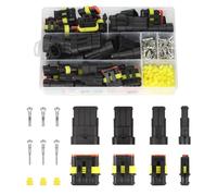 352 Pcs Connettori Elettrici Impermeabili, Connettore del cavo dell'auto, 1 2 3 4 Pin Connettore Stagno Connettore,Connettore rapido impermeabile, Connettore per Terminali Elettrici Plug per Auto