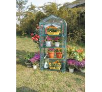 SERRA DA GIARDINO PIANTE FIORI 4 RIPIANI INTERNI TELO ANTISTRAPPO CM. 69X49X158H