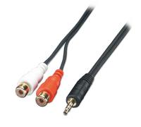35488 Cavo Adattatore Audio Stereo - 3,5mm M / 2x RCA F