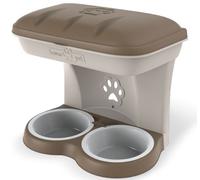 SET CIOTOLE PER CANI E GATTI CIOTOLA MAXI FOOD STAND A PARETE 50x29x52h