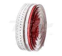 35498 Nastro manubrio VELO VLT-041 microfibra perforato 3D bicolore rosso/bianco