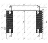 35501 NRF Condensatore, Climatizzatore per CITROËN,FIAT,PEUGEOT