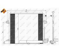 35618 NRF Condensatore, Climatizzatore per MERCEDES-BENZ