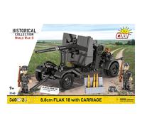 357 PZ HC SECONDA GUERRA MONDIALE /3140/8,8 CM FLAK CON CARRELLO