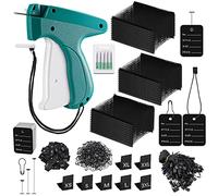 3576 Pcs Pistola Sparafili per Cartellini e Prezzi Applicatore di etichette con 5 aghi di ricambio per l'applicazione di etichette di abbigliamento con aghi Innesto in plastica standard Chiusure