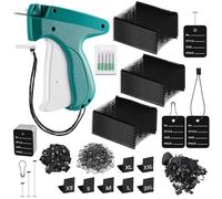 3576 Pcs Pistola Sparafili per Cartellini e Prezzi Applicatore di etichette con 5 aghi di ricambio per l'applicazione di etichette di abbigliamento con aghi Innesto in plastica standard Chiusure