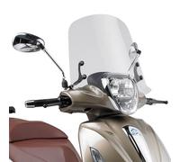 357A A357A|75 PARABREZZA VISIERA SCHERMO CUPOLINO PARAVENTO + ATTACCHI GIVI COMPATIBILE CON PIAGGIO BEVERLY 125 300 350 2019 MOTO SCOOTER