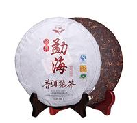 357g Di Tè Puerh Cinese Yunnan Big Mountain Tree Tea Nero Cotto Tee Pu'er Fermentato Tè Maturo in Foglie Fritte a Mano Aromatizzato