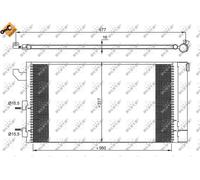 35883 NRF Condensatore, Climatizzatore per FIAT