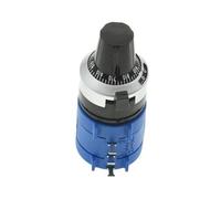 3590S-2 Potenziometro multigiro serie 3590S Resistore regolabile a 10 anelli + 1 pezzo Quadrante di conteggio giri Rotante 6,35 mm(20K Ohm)