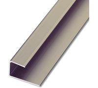 35i F-Shape Metal Borging Trim Strip, Strisce di Transizione da Legno A Piastrelle per Porte, Pavimenti in Vinile, Pareti, Scale Angolari, Interni Esterni, An, Dark Gold, Inner Height 12mm/0.5 in