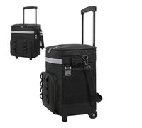35L Waterproof Liner Rolling Cooler, Rolling Cooler, with Handle Large Leakproof Ice Chest for Outdoor Beach Travel Picnic Fishing Tailgating Road Trip Party Pool