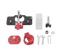 35mm Concealed Hinge Jig - Aluminum Alloy Adjustable Hinge Hole Drilling Locator for Cabinet Wardrobe Door - for Woodworkers, Cabinet Makers, and DIY Enthusiasts