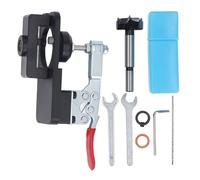 35MM Concealed Hinge Jig, Aluminum Alloy Hinge Hole Drilling Jig, Wood Puncher Locator, Woodworking Tool, Drilling for Door Cabinets Hinges Mounting