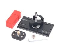 35mm Concealed Hinge Jig Kit, Aluminum Alloy Material, Adjustable Drilling Depth, Accurate Positioning, Easy Installation, Multi Functional for Offset Hinges, Complete Set with St