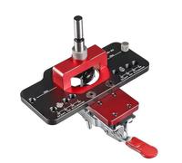 35mm Concealed Hinge Jig Kit Woodworking Hole Drilling Guide Locator,Aluminum Alloy Hole Opener Tools Puncher Template