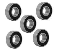 35mm OD 15mm Inner Dia 11mm Thickness Sealed Deep Groove Ball Bearing 5pcs
