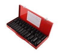 35pcs 1/2" 6 Punti 8mm-32mm Prese Impatto Attrezzi Bussole Impatto Profondo new
