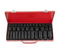 35pcs 1/2" Impact Sockets Deep Impact Socket Removal Tool Set Drive Strumento
