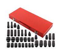 35pcs 1/2" Impact Sockets Deep Impact Socket Removal Tool Set Drive Strumento