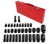 35pcs 1/2 inch Deep Impact Socket Tool Set Drive Strumento Presa di impatto Kit