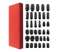35pcs 1/2 inch Deep Impact Socket Tool Set Drive Strumento Presa di impatto Kit
