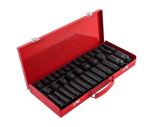 35pcs 1/2 inch Deep Impact Socket Tool Set Drive Strumento Presa di impatto Kit