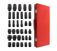 35pcs 1/2 inch set di chiavi a bussola a percussione profonde a 6 punti 8-32mm