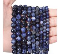 35pcs 10mm perline di pietra naturale blu perline di sodalite energia cristallo di potere pietra preziosa per la creazione di gioielli, fai da te braccialetto collana ZW-A-1939