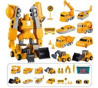 35PCS Magnetischer Verformung Roboter baustellenfahrzeuge, Geburtstagsgeschenke für Kinderroboter spielzeug, magnetbausteine Geschenke für Jungen und Mädchen im Alter von 3 4 5+. (Roboter set)