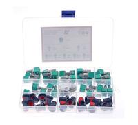 35pcs single linked potentiometer with switch audio sealing potentiometer kit set 1K/5K/10K/50K/100K/500K with knob Box CZAOINCU