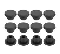 35Pcs Tappi in Silicone Nero per Alta Temp. 16mm, Fori Gomma Tipo T