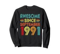 35th Birthday Idea Awesome Since September 1991 35 Years Old Felpa