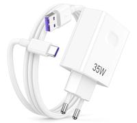 35W Caricabatterie USB per Honor 400 Lite 5G 200 Smart 200 90 70 Magic6 Lite X7c X8c Caricatore con Cavo USB C 1M 5A Ricarica Rapida per Super-Charge Adattatore per HONOR 90 Smart X6b X8a X7a X6a Pad
