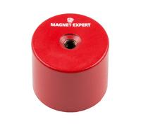 35x30mm Alnico Pot Magnete, M6 Foro Filettato, Trazione 14kg (4pcs)
