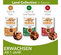36 + 12 gratis! 48 x 85 g IAMS Advanced Nutrition - Senior Land & Sea Collection
