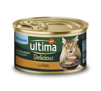 36 + 12 gratis! 48 x 85 g Ultima Delicious Mousse Sterilized - 48 x 85 g Delicious Mousse Sterilized Pollo