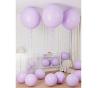 36"/18" Palloncini in lattice grandi tondi di colore lavanda/lilla, set da 2/4/6/10/18/30 pezzi, adatti per Pasqua, matrimonio, addio al nubilato, compleanno, festa per la rivelazione del sesso, anniv