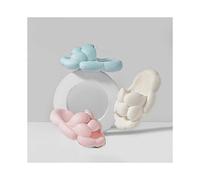 (36 37,Black)Summer Cute Egg Cloud Sliders For Women EVA Soft Thick indoor Non-slip Slippers jm