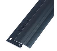 36/40/44/47/51/59 Inch Long Thresholds Reducer,Transition Strip Edging Trim Strip, Cuttable Flat Divider Strip Floor Bar, for Home/Commercial(Black,110cm/43.3in)