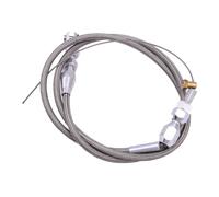 36" Adjustable Car Throttle Accelerator Cable Stainless Steel Braided Style New