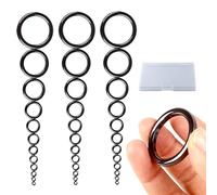 36 anelli per canne da pesca, 1 scatola portaoggetti, set di riparazione per canne da pesca, anello per la riparazione della canna da pesca, accessorio per attrezzatura da pesca