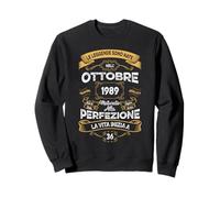 36 Anni Compleanno Ottobre 1989 Uomo Donna Ottobre 1989 Felpa