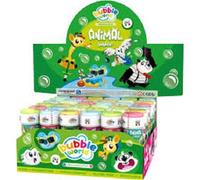DULCOP - Pacco da 36 bolle di sapone Animali del Mondo - Bolle di Sapone - 60 ml - 047002RPA - Bianco - Plastica - Licenza Ufficiale - Giocattolo per Bambini - Gioco all'aperto - A partire dai 3 anni