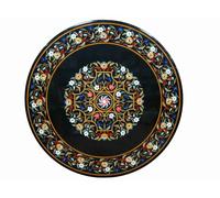 36 " Caffè Centrale Table Top Marmo Inserto Pietra Dura Arte Per Arredo Casa